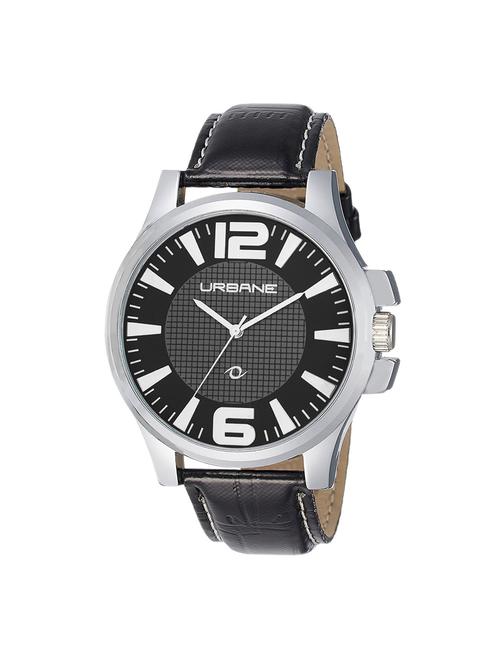 urbane by maxima black dial watch for men - u-40741lagi - 14805669 - Very Small Image - 1