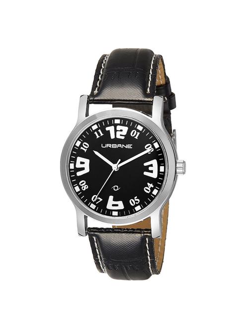 urbane by maxima black dial watch for men - u-40693lagi - 14805676 - Very Small Image - 1