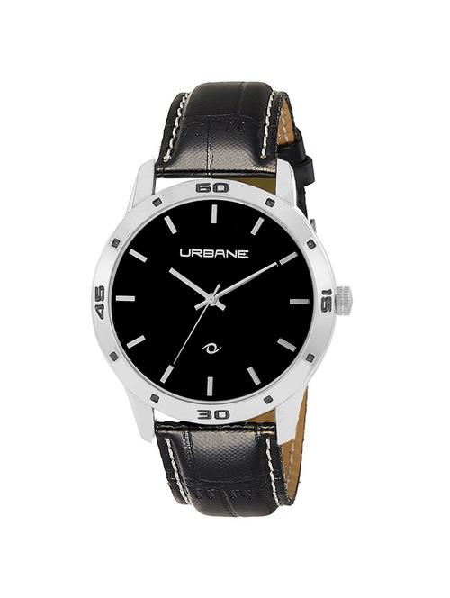 urbane by maxima black dial watch for men - u-40602lagi - 14805686 - Very Small Image - 1