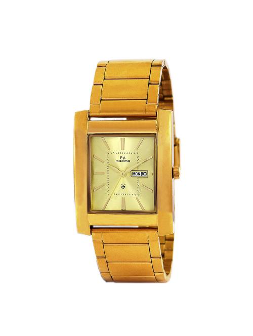 maxima gold dial watch for men - 49983cagy - 14805708 - Very Small Image - 1