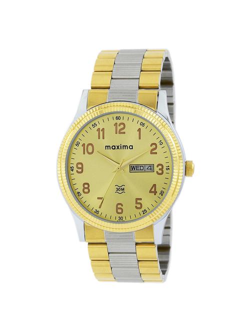 maxima gold dial watch for men - 45241cmgt - 14805717 - Very Small Image - 1