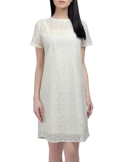 ombre lane white lace shift dress - 14807529 - Very Small Image - 1
