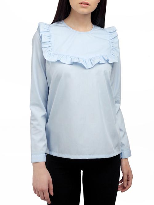 ombre lane light blue cotton regular top - 14807559 - Very Small Image - 1