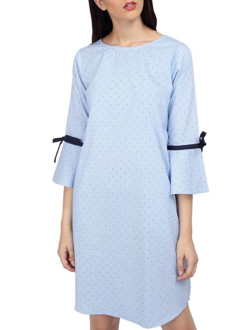 ombre lane blue cotton shift dress - 14807577 - Very Small Image - 1