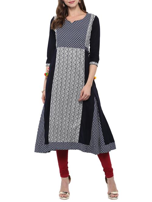 flared printed kurta - 14807932 - Very Small Image - 1