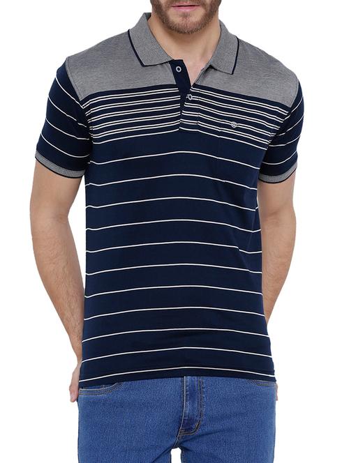 navy blue cotton pocket tee - 14808511 - Very Small Image - 1
