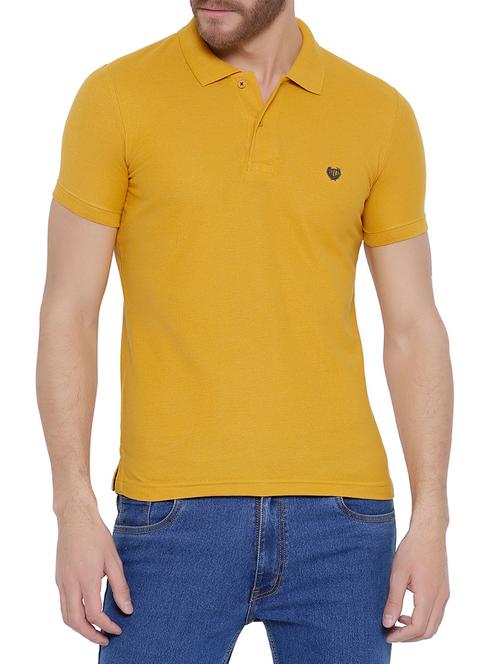 yellow cotton t-shirt - 14808535 - Very Small Image - 1
