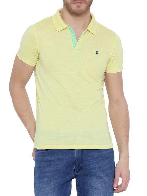 yellow cotton t-shirt - 14808559 - Very Small Image - 1