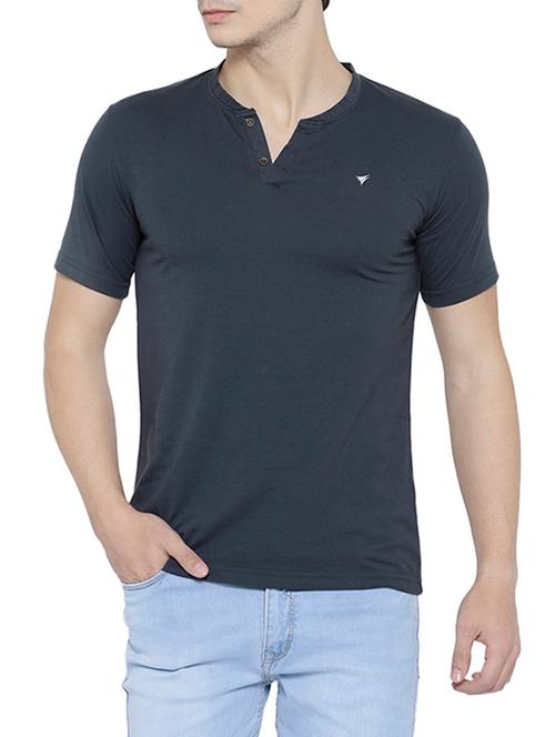 navy blue cotton t-shirt - 14809936 - Very Small Image - 1
