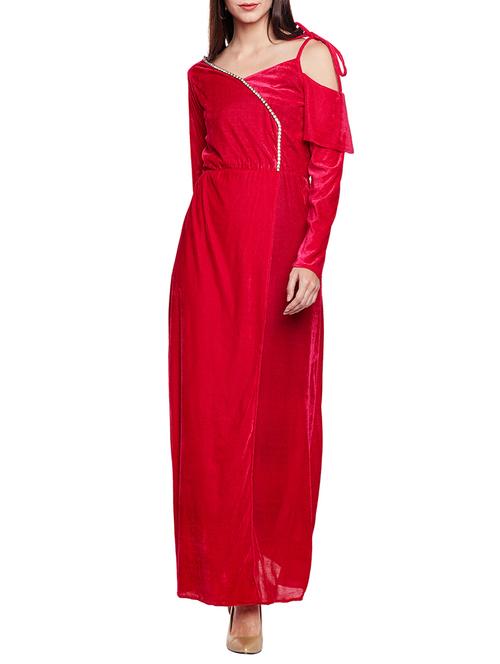 red maxi dress - 14809969 - Very Small Image - 1