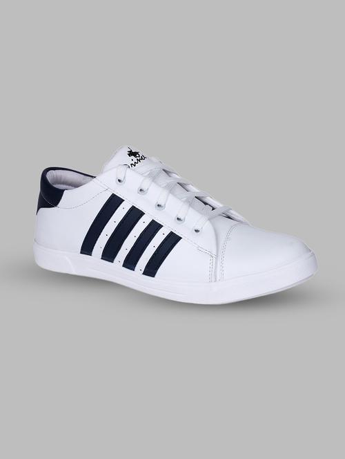 hand walk white leatherette lace up sneakers - 14810789 - Very Small Image - 1