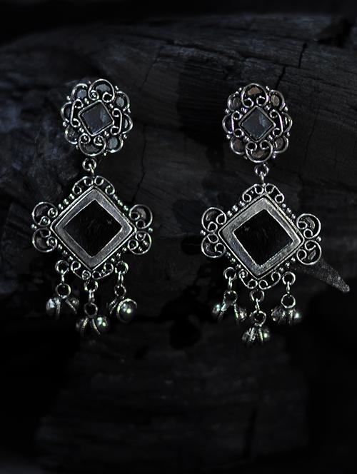 silver drop earring - 14813479 - Very Small Image - 1