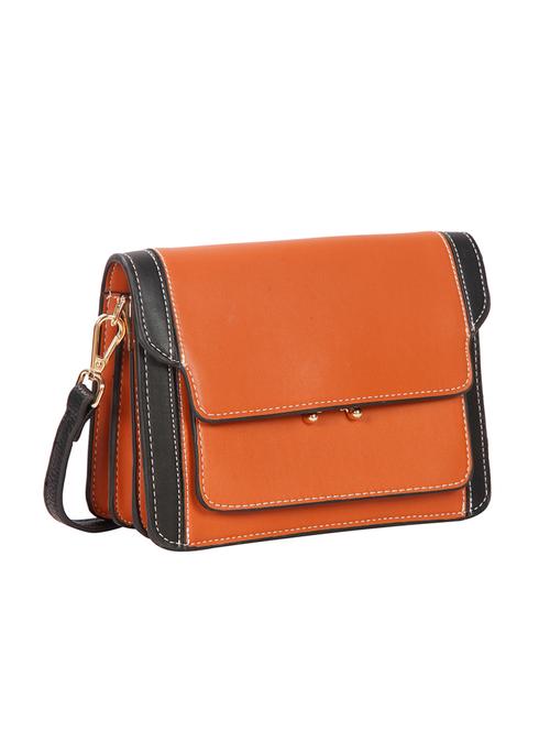 tan leatherette regular sling bag - 14815189 - Very Small Image - 1
