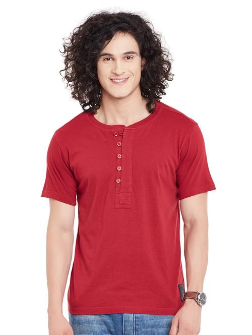 red cotton t-shirt - 14816007 - Very Small Image - 1