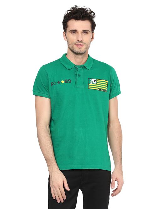 green cotton back print tshirt - 14816061 - Very Small Image - 1