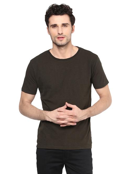 olive green cotton t-shirt - 14816093 - Very Small Image - 1