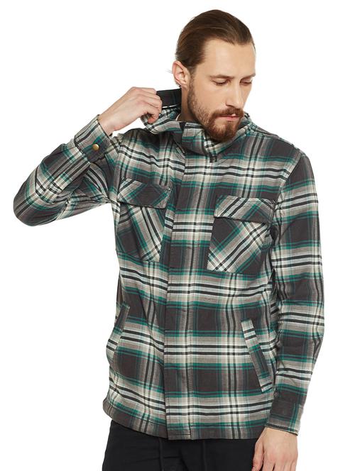 green cotton casual shirt - 14816204 - Very Small Image - 1