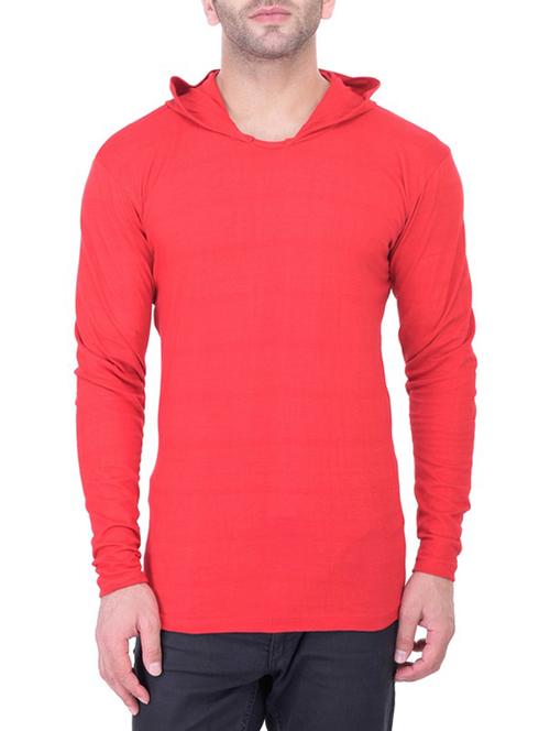 red cotton t-shirt - 14816227 - Very Small Image - 1