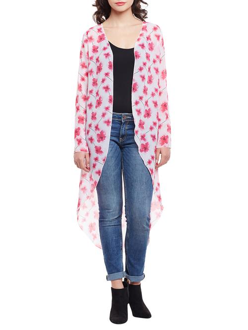 floral asymmetric shrug - 14817635 - Very Small Image - 1
