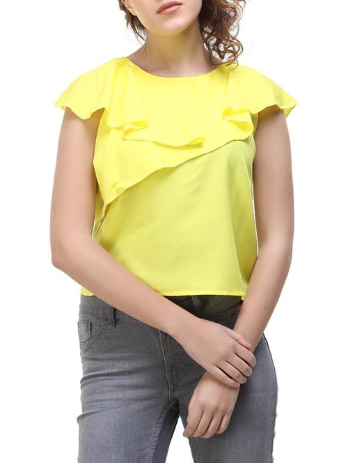 yellow solid layered top - 14818220 - Very Small Image - 1