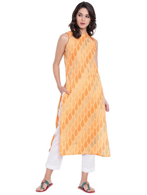 straight printed kurta - 14821315 - Very Small Image - 1