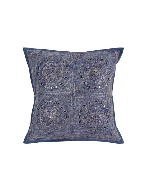 cotton flap closure embroidered single cushion cover by rajrang - 14821617 - Very Small Image - 1
