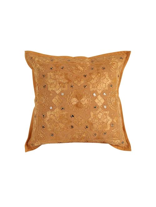 cotton flap closure embroidered single cushion cover by rajrang - 14821621 - Very Small Image - 1