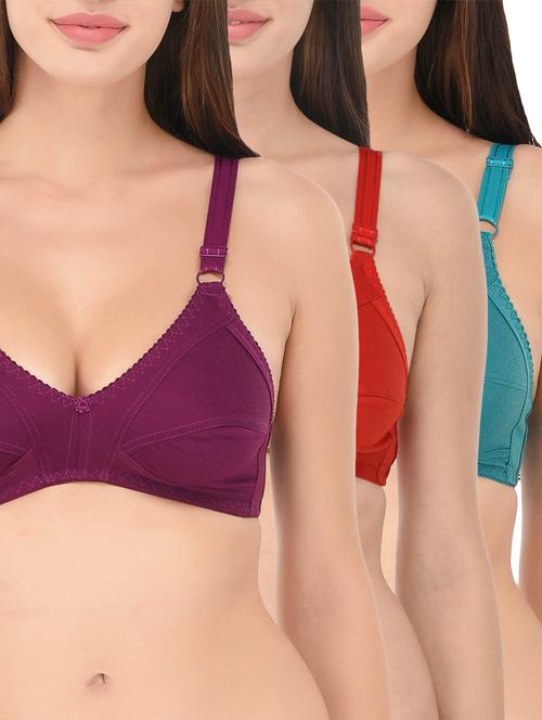 set of 3 multicolored bras - 14840784 - Very Small Image - 1