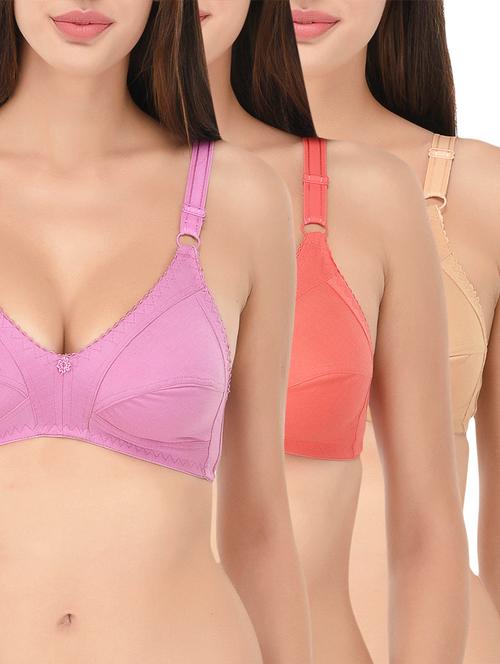 set of 3 multicolored bras - 14840785 - Very Small Image - 1