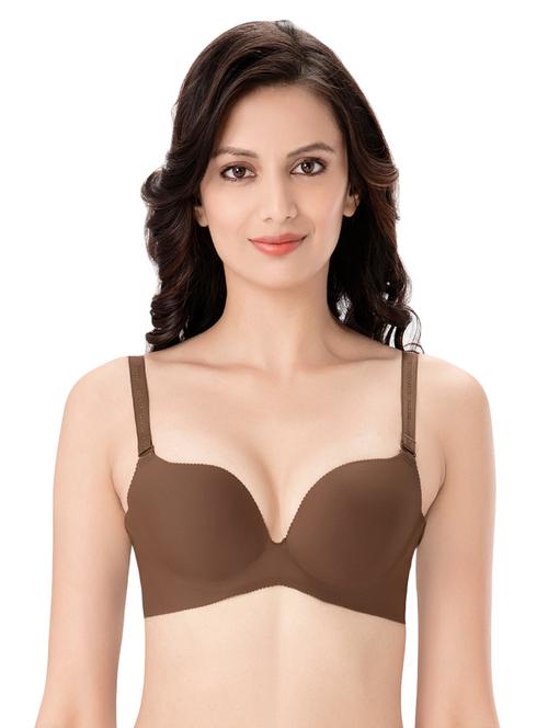 detachable strap plunge bra - 14841999 - Very Small Image - 1