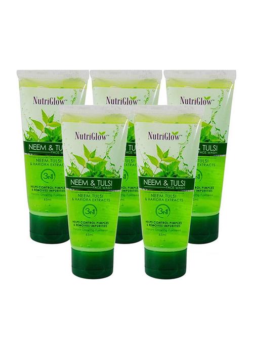 neem & tulsi face wash (pack of 5) - 14842634 - Very Small Image - 1