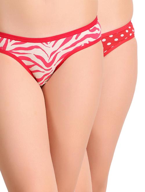 set of 2 multi colored cotton bikini panties - 14843381 - Very Small Image - 1