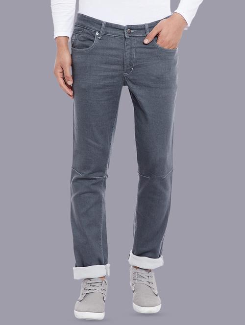 grey denim plain jeans - 14846302 - Very Small Image - 1