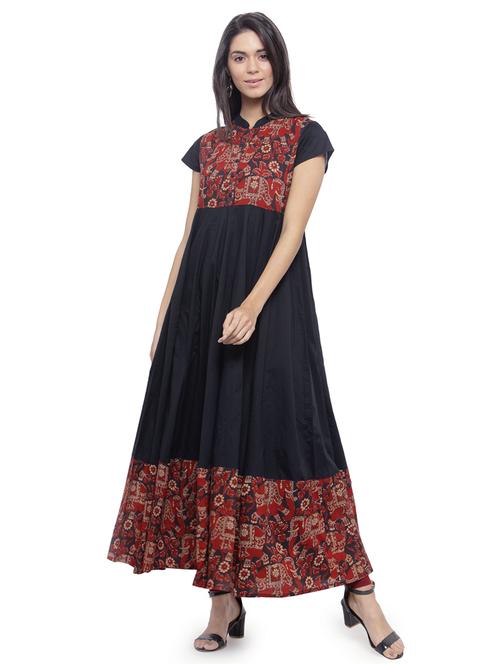 flared kalamkari kurta - 14846434 - Very Small Image - 1