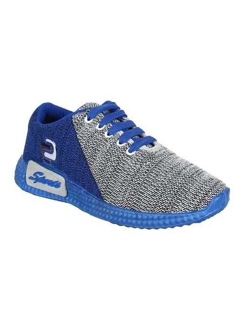 grey & blue fabric sport shoe - 14847354 - Very Small Image - 1