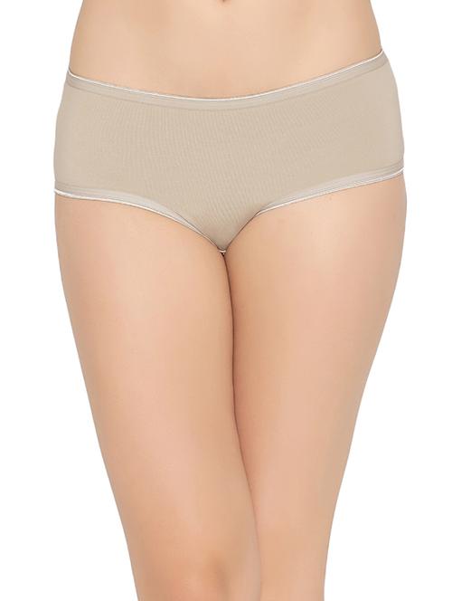 beige cotton hipster panty - 14849555 - Very Small Image - 1