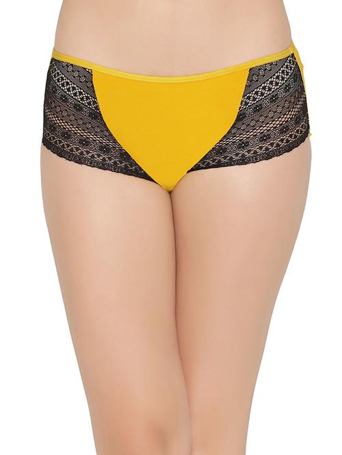 yellow cotton hipster panty - 14849561 - Very Small Image - 1
