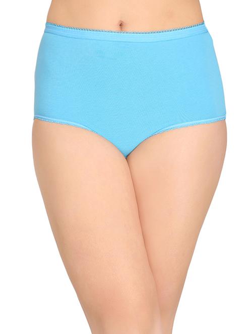 blue cotton blend hipster panty - 14849569 - Very Small Image - 1