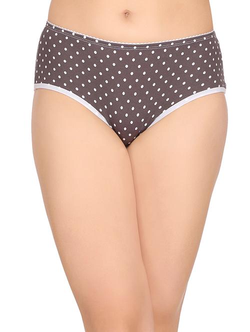 brown cotton blend hipster panty - 14849584 - Very Small Image - 1