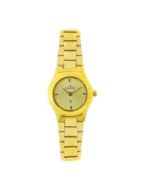 maxima gold analog watch for women - 14737cmly - 14850899 - Very Small Image - 1