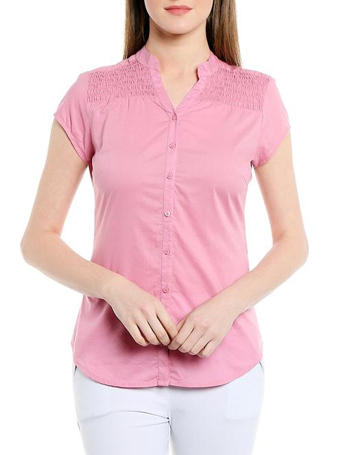 pink solid shirt - 14852419 - Very Small Image - 1