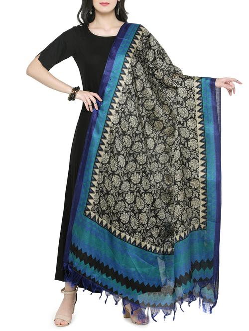 multi colored art silk dupatta - 14852804 - Very Small Image - 1