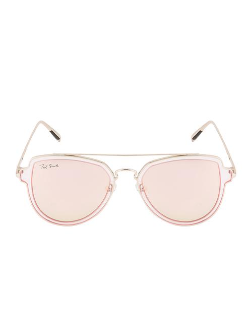 ted smith unisex aviator gold polarized sunglasses - 14853386 - Very Small Image - 1