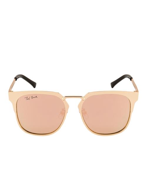ted smith unisex wayfarer gold polarized sunglasses - 14853420 - Very Small Image - 1