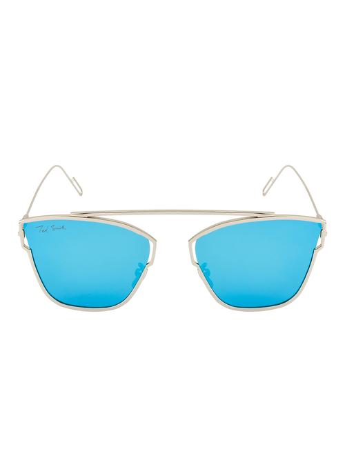 ted smith unisex aviator silver polarized sunglasses - 14853425 - Very Small Image - 1