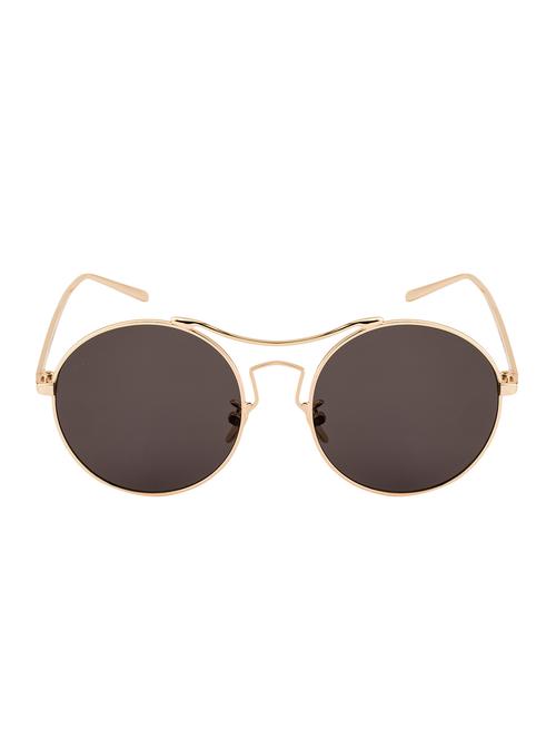 ted smith unisex round gold polycarbonate sunglasses - 14853435 - Very Small Image - 1