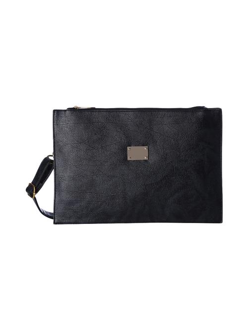 black leatherette regular sling bag - 14854950 - Very Small Image - 1