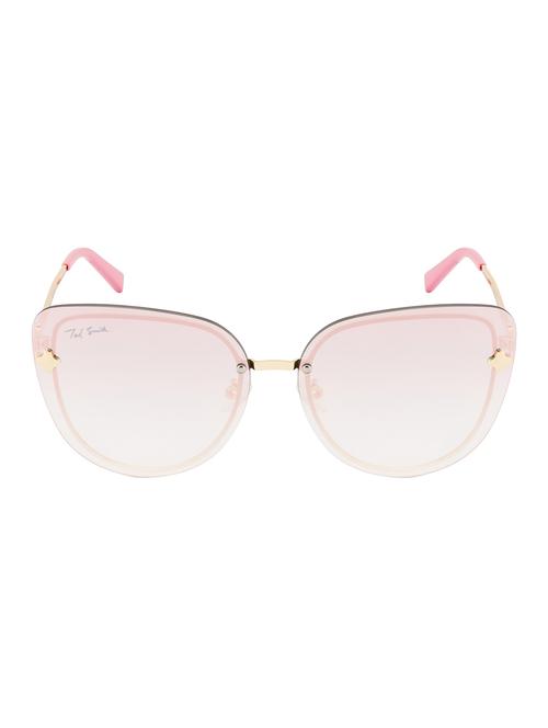 ted smith women cat-eye gold polycarbonate sunglasses - 14855034 - Very Small Image - 1
