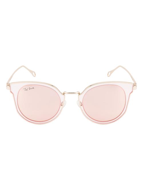 ted smith women cat-eye gold polarized sunglasses - 14855042 - Very Small Image - 1