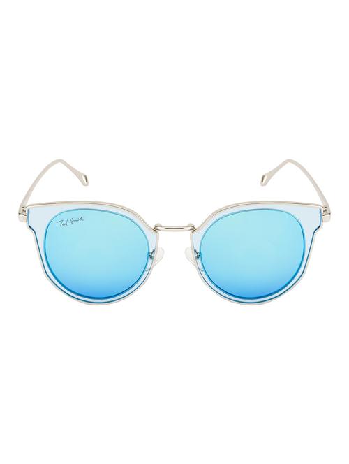 ted smith women cat-eye silver polarized sunglasses - 14855043 - Very Small Image - 1